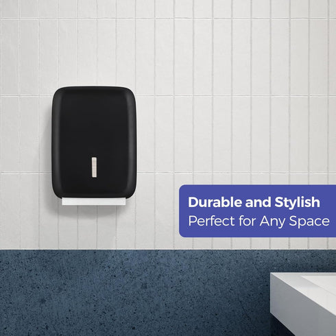 400+ Stardrix Paper Towel Dispenser Wall Mount with Lock Fits Multifold/Trifold/Z-Fold/C-Fold Towels Large Paper Towel
