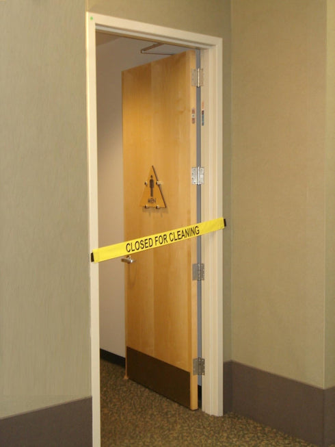 CLOSED FOR CLEANING Door Safety Sign with Magnetic Ends