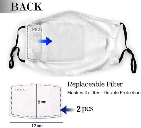 TXSDCCY 3D Reusable Adults Washable Face Mask Gifts,Black Adults Face Masks Cover for Outdoor Sport