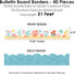 Big Dot of Happiness Ocean Creatures - Scalloped Bulletin Board Borders, 51 Feet Classroom Decor