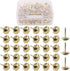 Hilitchi 200-Pieces 7/16''(11mm) Antique Upholstery Nails Tacks - Furniture Tacks, Upholstery Tacks, Thumb Tack Push