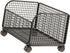 Compact Rolling File Cart for Under-Desk Storage - Black Single