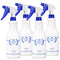 Plastic Spray Bottles 4 Pack, 24 Oz Heavy Duty Sprayers for Cleaning Solutions with Adjustable Nozzle, Blue