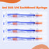 GVTCO 1ml U-100-31Ga 1/4-Inch 6mm, 100Pack Syringe Lab Liquid Supplies Individually Sealed