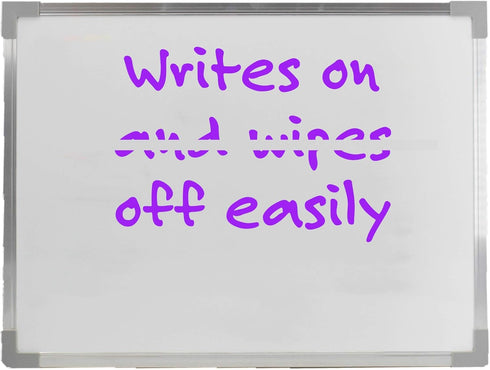 Flipside Products Aluminum Framed White Dry Erase Board, 24" x 36"