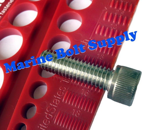 Nut, Bolt & Screw Gauge, Standard & Metric Coarse & Fine Diameter, Length & Thread Pitch