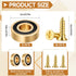 Exclaith 8 0.79 0.31 Inch Pcs Brass Cutting Board Feet with Non Slip Pads x Rubber Feet for Cutting Board with Screws