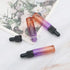 10Pcs Dropper Bottles Set, 10ml (1/3 oz) Purple Orange Gradient Glass Bottles with 5ml Plastic Droppers for Essential