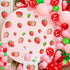 AOWDIAO 80 Pcs Strawberry Wall Decals Peel and Stick for Bedroom, Kitchen, Bathroom & Nursery Cute Strawberry Decor