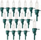 60 Pack Christmas Replacement Mini Bulbs, 3 V LED String Lights for Outdoor Indoor Christmas Tree (Green Base)