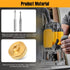 Ahuliao 71333 Set 1/4 1/8" 1/4 Inlay Router Bit Bushing for Templates High RPM Routing, Includes Carbide Spiral Bit +