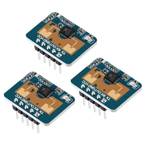 Qoroos 3 PCS LD2410C Sensor Module HLK-LD2410 Human Presence Radar LD2410 Millimeter Wave