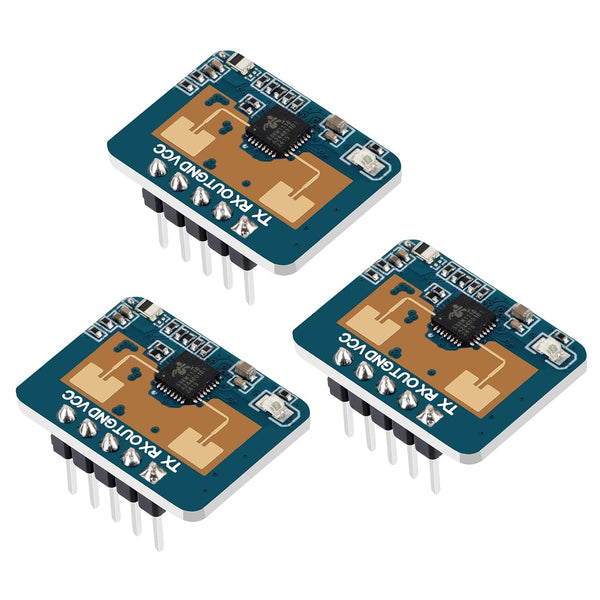 Qoroos 3 PCS LD2410C Sensor Module HLK-LD2410 Human Presence Radar LD2410 Millimeter Wave