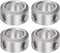 4pcs Shaft Collar, 10mm Bore Aluminum Alloy Set Screw Collars, 16mm OD for Wheel Barrow Axle