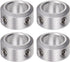 4pcs Shaft Collar, 10mm Bore Aluminum Alloy Set Screw Collars, 16mm OD for Wheel Barrow Axle