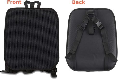 Tailbone (TD-GS1514-BLK) Tektrum Full Lumbar All Gel Orthopedic Back Cushion for Home/Office Chair, Car Seat - Entire