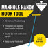 T&T Tools Heavy Duty Handy Hook – Portable 30 Inch with 3/8" Round Pump Hook End – 1 Pack