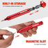 WORKPRO 24-in-1 Precision Screwdriver Sets, Pen Style Manual Screwdriver, 24 pcs Tough S2 Steel Small Screwdriver Bits, Ideal for Eyeglass, Watch, Laptop, Phone, Jewelry and Electronic, Red