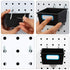 FRIMOONY 16 Pack Pegboard Bins, Organizing Accessories with Hooks and Labels, Black