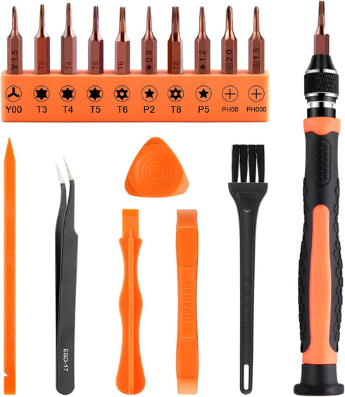ASTARON 17 in 1 Screwdriver Set for MacBook, Repair Tool Kit with Magnetic Torx Bits & Opening Tool for Laptop