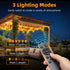S14 Bulb 50Ft 15M Dimmable Outdoor Patio String Lights: Shatterproof Outside Waterproof Light - Remote Connectable