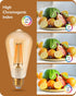 EDISHINE 6 Pack Vintage LED Edison Bulbs, 8W Equivalent 60W, ST64 Dimmable LED Light Bulbs, 700LM 2200K Amber Warm