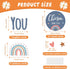 Christian Bulletin Board Decorations - Inspirational Sets with Motivational Cutouts Boho Rainbow Religious Wall Decor