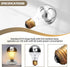 Verplexter 60A19HM 60W Bulb Half Chrome A Shape for Open fixtures, Pendants, Restaurant and Retail Lighting