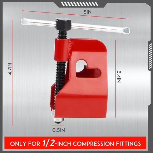 YESHMA Compression Sleeve Puller Tool, Remove Ferrule Puller for 1/2” Copper Water Compression Sleeve