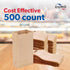 2# 500 Count, 4.31 2.43 7.87 Inches Duro Brown Paper Lunch Bags Bulk Disposable Brown Paper Bags, SOS Small Lunch Bag
