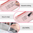 Desktop Glass Whiteboard with Mirror & Calculator (12 Digit LCD Display) & Ruler Marker, Tilted Keyboard Stand, Pink