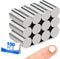 Small Magnets, 150 Pack Refrigerator Magnets, 10x2mm Rare Earth Neodymium Magnets for Crafts, Whiteboard, Kitchen