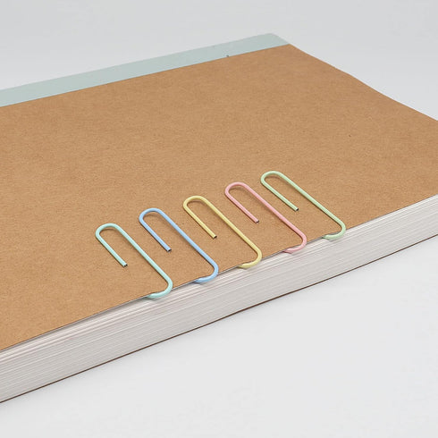 Large Paper Clips - Jumbo 50mm, 2 inches, Smooth, 100 Pcs/Box (Light Green)