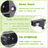 AC 250V 10A 2 in 1 Mount Inlet Module Plug Socket Power Entry Connector, Male Blades with 10A Fuse