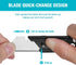 DURATECH 2-Pack Folding Utility Knife, Mini Box Cutter with Safety Lock and Quick-change Blade Mechanism