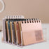 DOITOOL Acrylic File Organizer and Bookends for Desk, Desktop Book Storage Holder with Sturdy Book Rack, Office