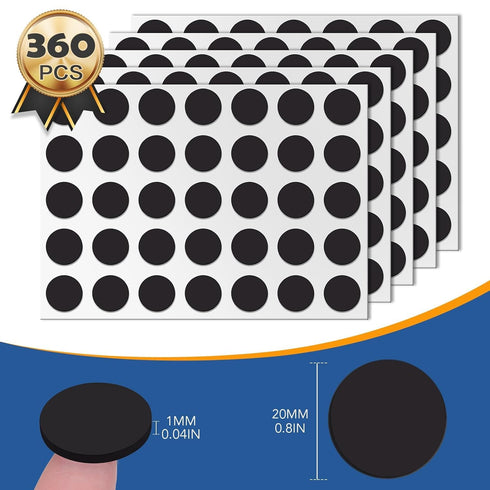 DIYMAG 60 Pcs Magnetic Dot Round Magnets with Self Adhesive Magnetic Tape Flexible Magnet Sheets with Adhesive for Crafts Photos and Die Storage Easy Peel and Stick 0.8 x 0.04inch