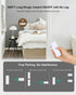 200FT 15A/1875W (5 2 Remote Control Outlet, Long Range Wireless Light Switch, Mini Remote Outlet Plug, High-Power