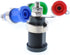 Oiyagai 10 Pcs 4mm Banana Socket Plug, Binding Post with Safety Protection, 5 Colors: Red, Yellow, Black, Blue, Green