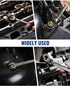 8-piece Set, 9-17 mm, 72-Teeth, WORKPRO Flex-Head Ratcheting Combination Wrench Metric Cr-V Constructed, Nickel Plating