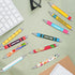 Set 10 Teacher Appreciation Week Ballpoint Pens of Colorful Crayon-Inspired Teacher Theme Pens with Classroom Supply