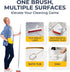 Shower Scrubber with Long Handle, Stiff Bristles Grout-Brush, Tub Scrub-Brush with Long-Handle, Shower-Cleaner Brush