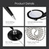 Zonon Secure Pen with Chain, Adhesive Base Black Ink Reception Pen for Home Office, 24 Pieces