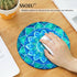 SSOIU Custom Gaming Mouse Pad, Anti Slip Mandala Mouse Mat for Desktops, PC, Laptops, Round Mouse Pad for Office and