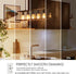 Bulb ST21 Bulb 8W(60 Dimmable 2500K E26 Cover,6 Pack LVWIT Vintage Edison Light LED Filament Watt Equivalent) (Amber