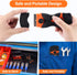 2PACK Razor Blade Scraper, 2-in-1 Tool with 12Pcs Plastic & 7Pcs Metal Blades for Multi-Purpose Cleaning