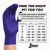 1st Choice Nitrile Disposable Gloves, 3 Mil Blue Indigo, Latex Free Medium Box of 100 Medical Gloves