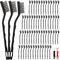 Jikvmis 60 PCS Mini Wire Brush Stainless Steel Brush SetMasonry Brush Wire Bristle