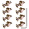 FOCMKEAS 8 Pcs M6 20mm Crib Screws,Hex Socket Drive Round Head Screw,Furniture Bolt,Crib