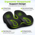 Tailbone AUVON Gel Seat Cushion for Office Chairs, Ergonomic Memory Foam Chair Cushions for Long-Sitting Support
